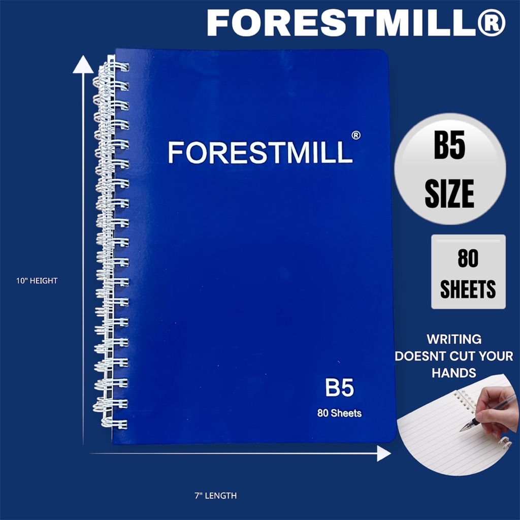 FORESTMILL® SPIRAL DOUBLE LOOP WIRE NOTEBOOKS | Shopee Philippines