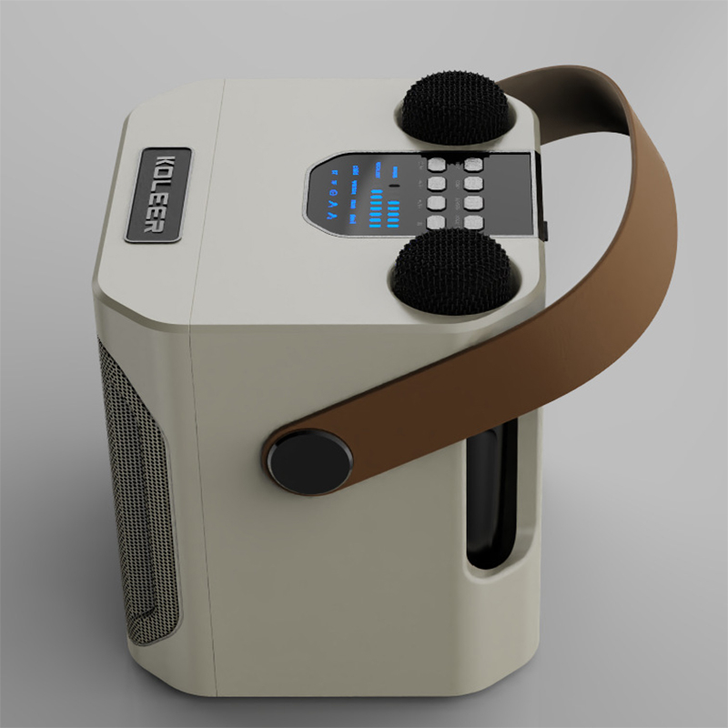 Portable 3D Stereo Wireless Bluetooth Karaoke Speaker with Dual ...