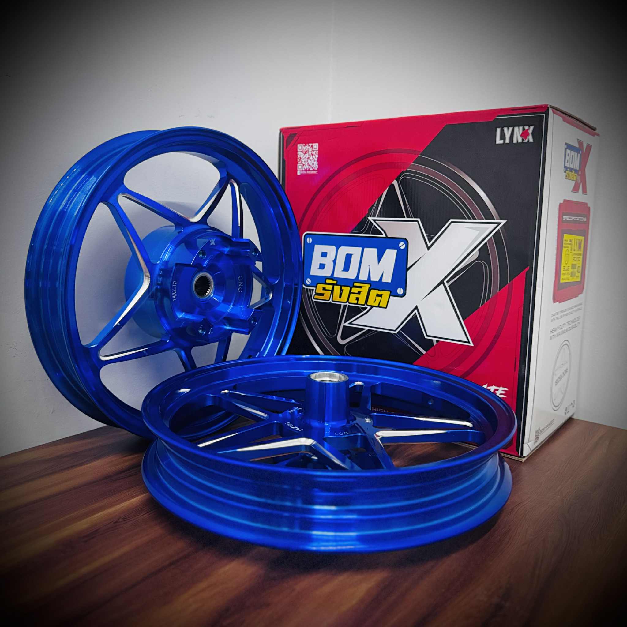 BOM RANGSIT BomX LYNX CNC STAR MAGS for HONDA PCX 160 FRONT: 1.85x14 ...