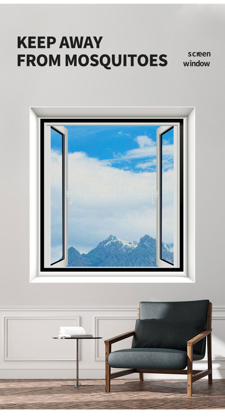 Anti-Mosquito Window Net Self-Adhesive Window Screen Net Nylon Mesh ...