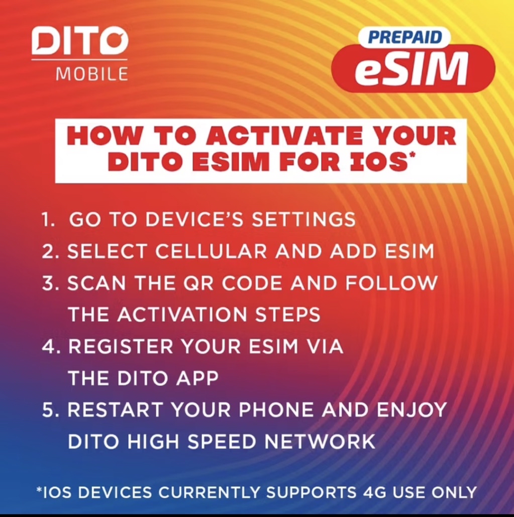 DITO eSIM WITH 9GB DATA ALL ACCESS | Shopee Philippines