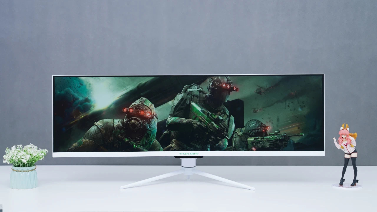 TITAN P43UGD 49 inch monitor 4K 120Hz gaming monitor with 32:9 ultra ...