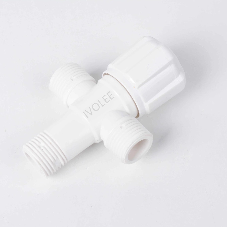 PVC Plastic One-Way Angle Valve 1/2