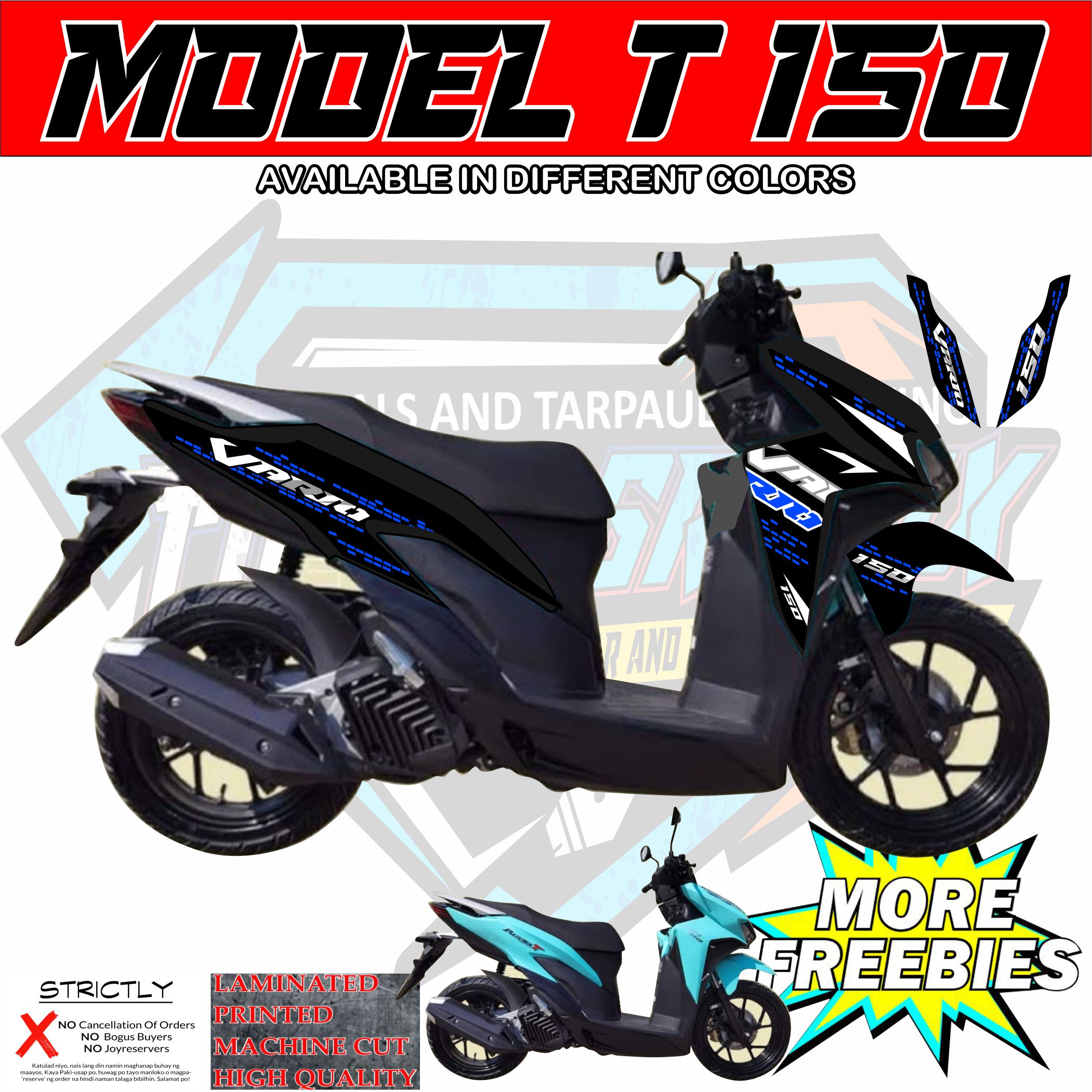 Model T 150 laminated decals sticker,vario decals For Euro Model T ...