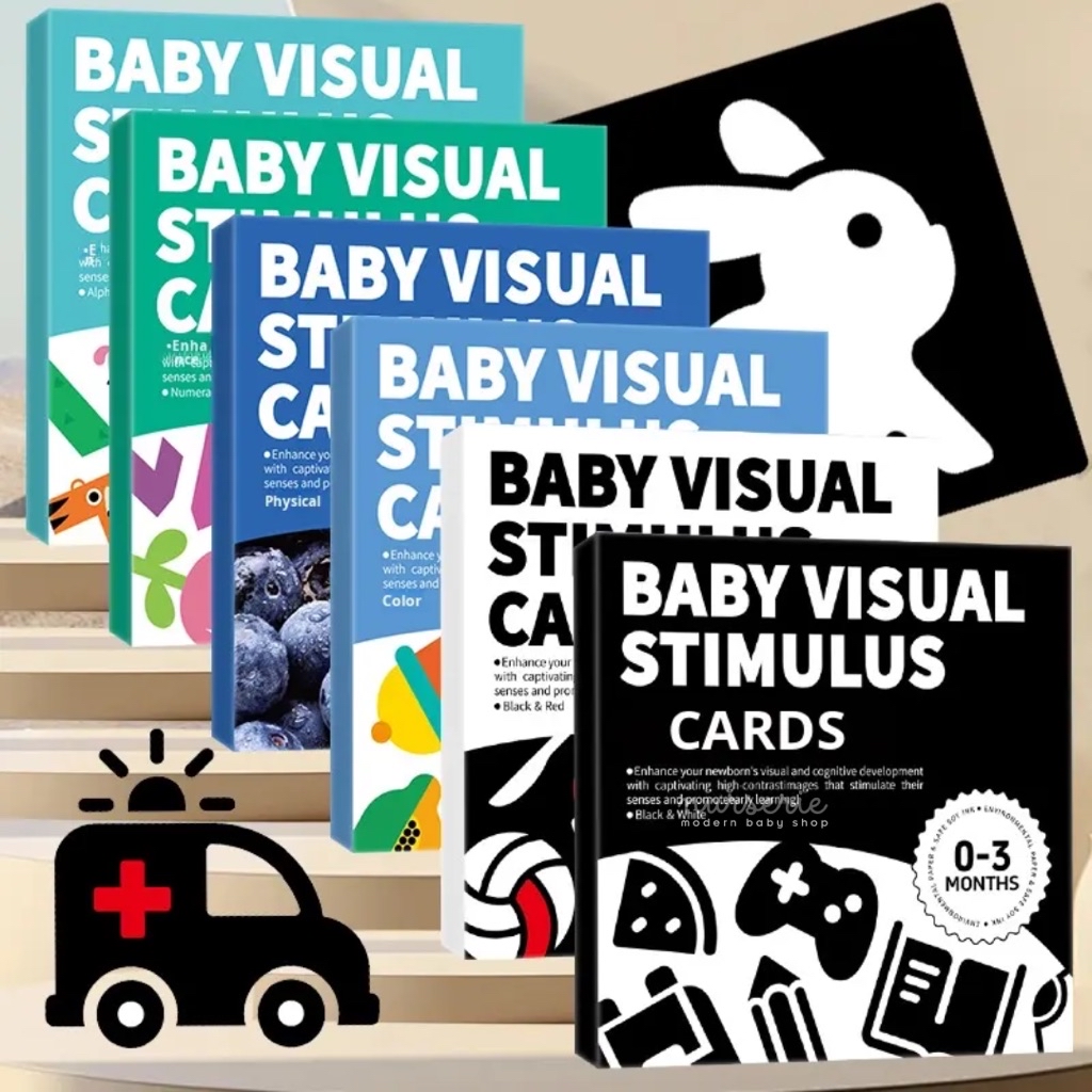 NEW!Kiddie Educational Visual Stimulus Cards 0-36mos kids toddlers baby ...