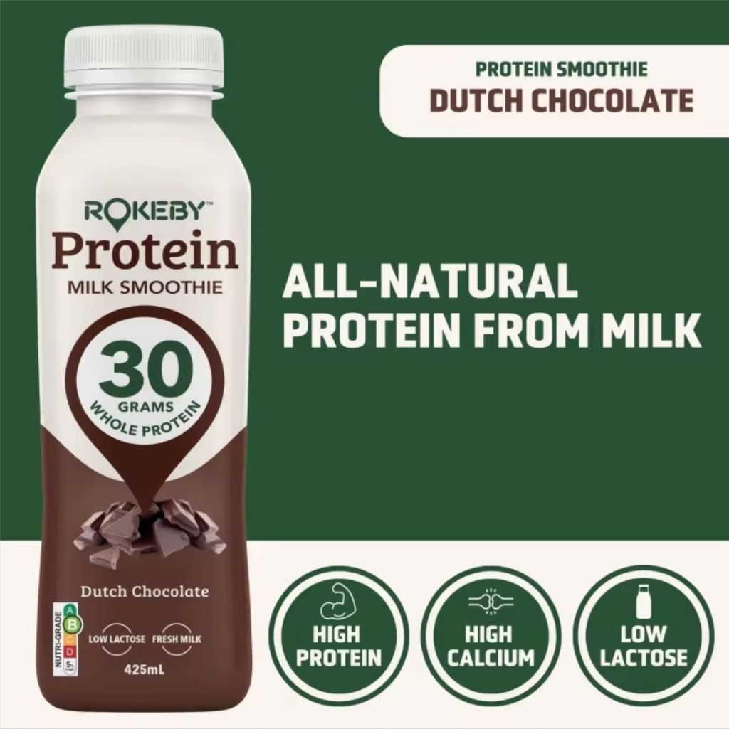 Rokeby 425ml Dutch Chocolate High Protein Milk Smoothie Drink - 30g ...