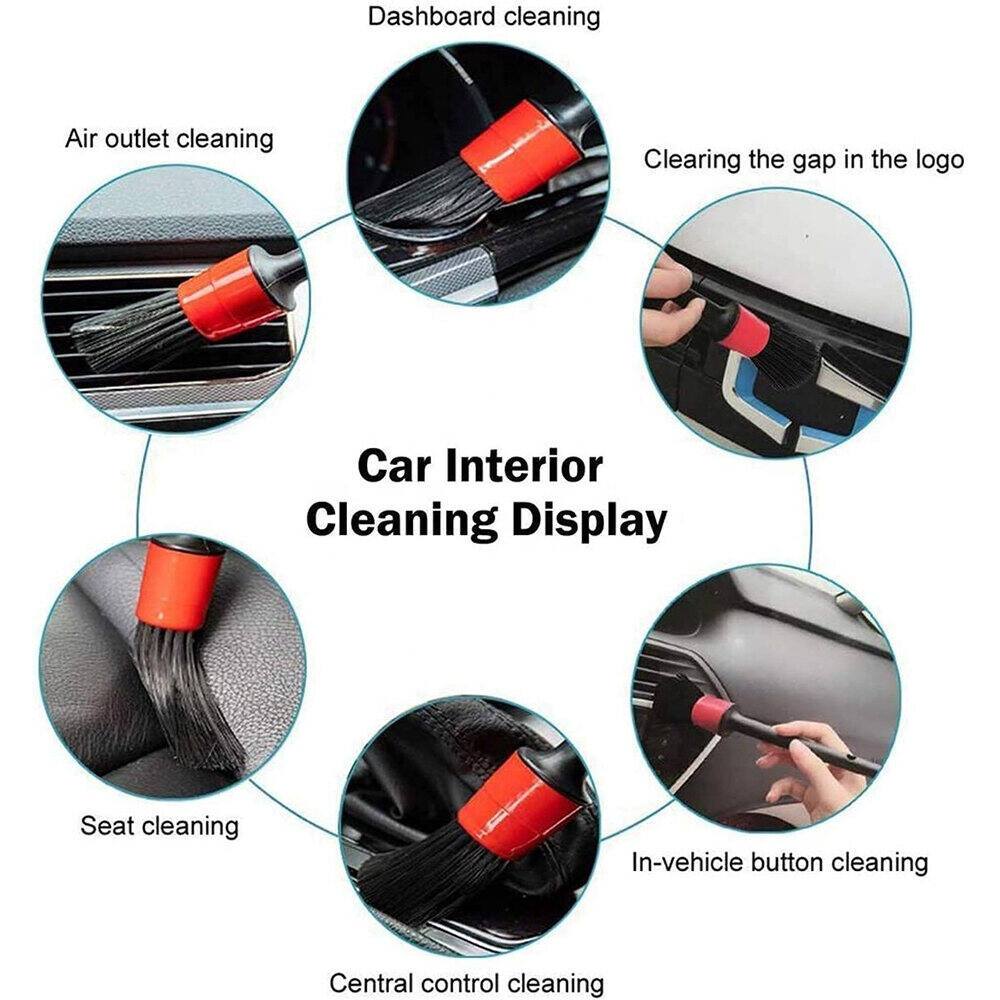 5PCS Car Detailing Brush Set Interior Seat & Slit Cleaning Tools for ...