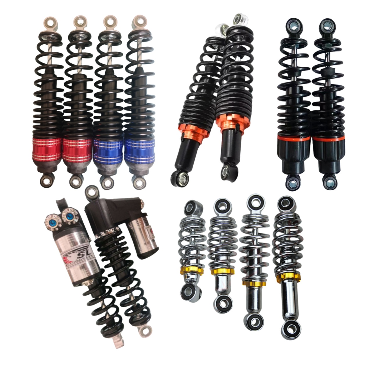 Professional High-Performance Aluminum Shock Set 2PCS Adjustable ...