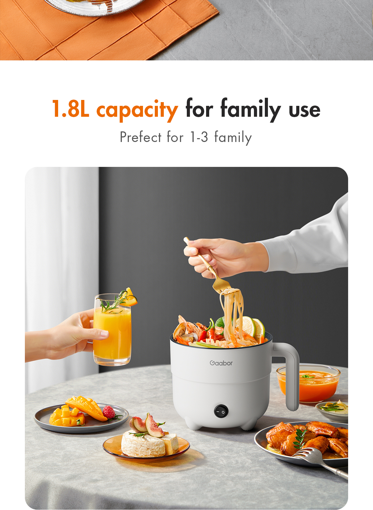 Gaabor Mini Rice Cooker 600W Rinse Stewing And Cooking Integrated ...