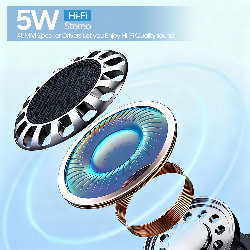 Rapow RS1 Bluetooth Speaker 5W Super Bass HiFi Sound Music Small TWS ...