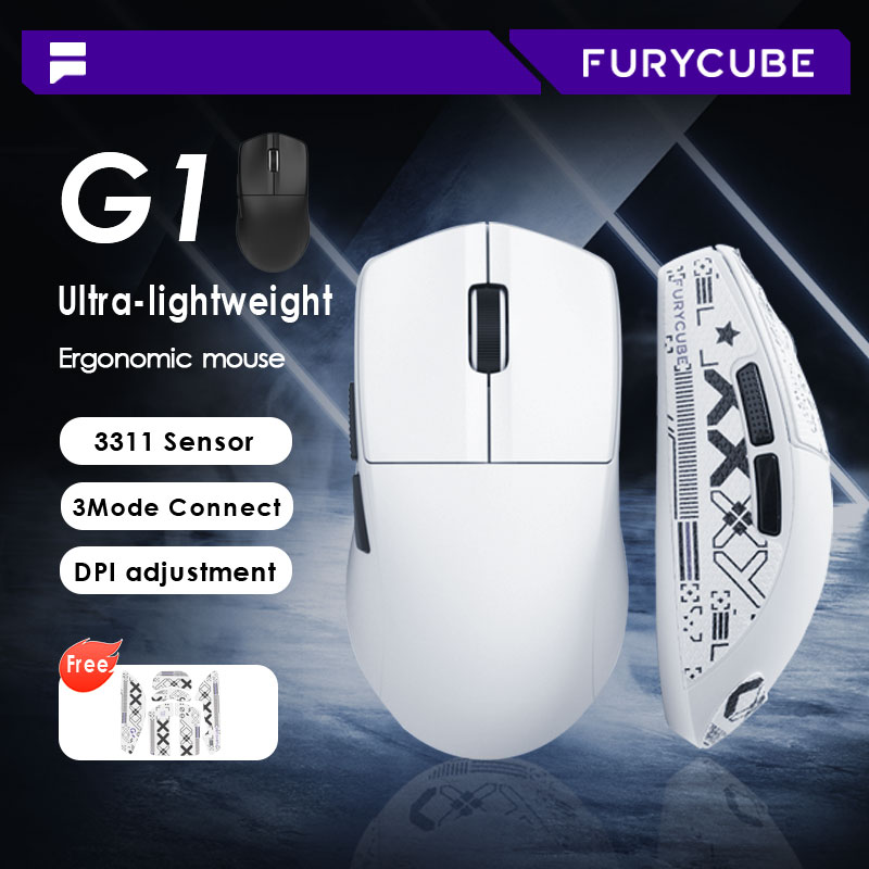 Furycube G9 Ultra-lightweight Wireless Mouse Three Mode PAW3311 ...