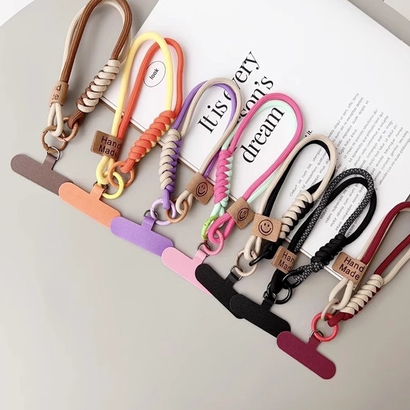 Phone Case Braided Hanging Rope Lanyard Wristband Phone Lanyard Hand ...