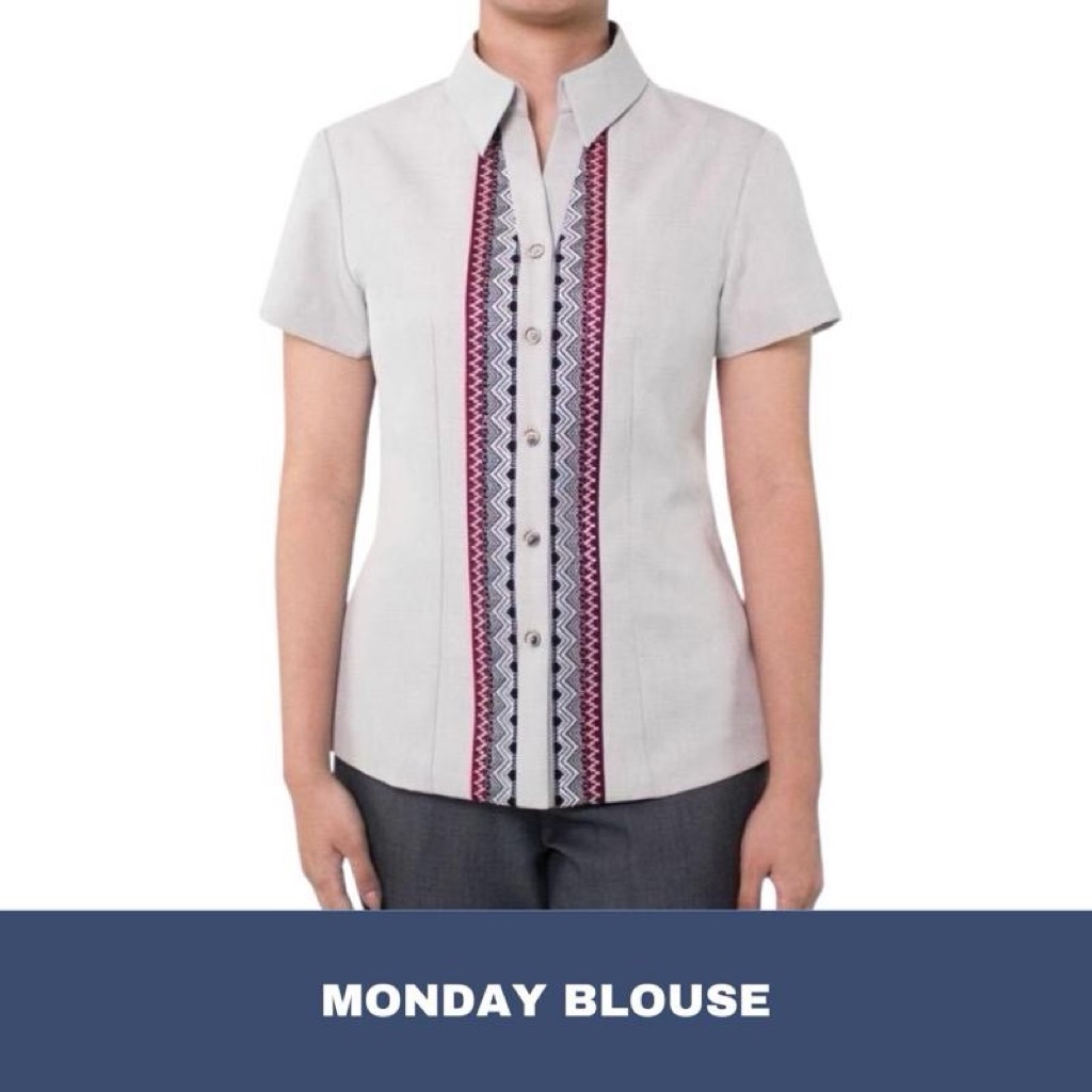 Ready-to-Wear 】DepEd Blouse for Female Teaching Uniform | Shopee ...