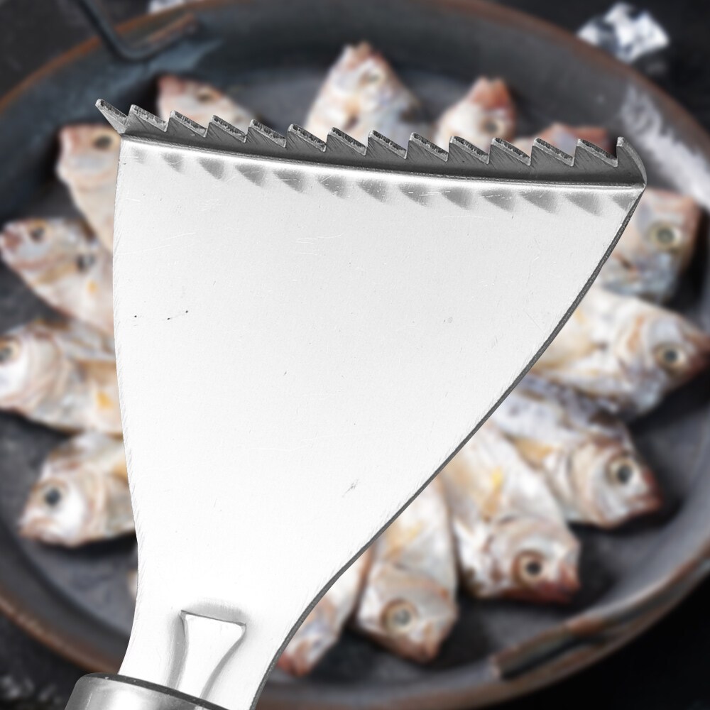 Sharp Stainless Steel Fish Scale Scraper Reusable Kitchen Manual ...