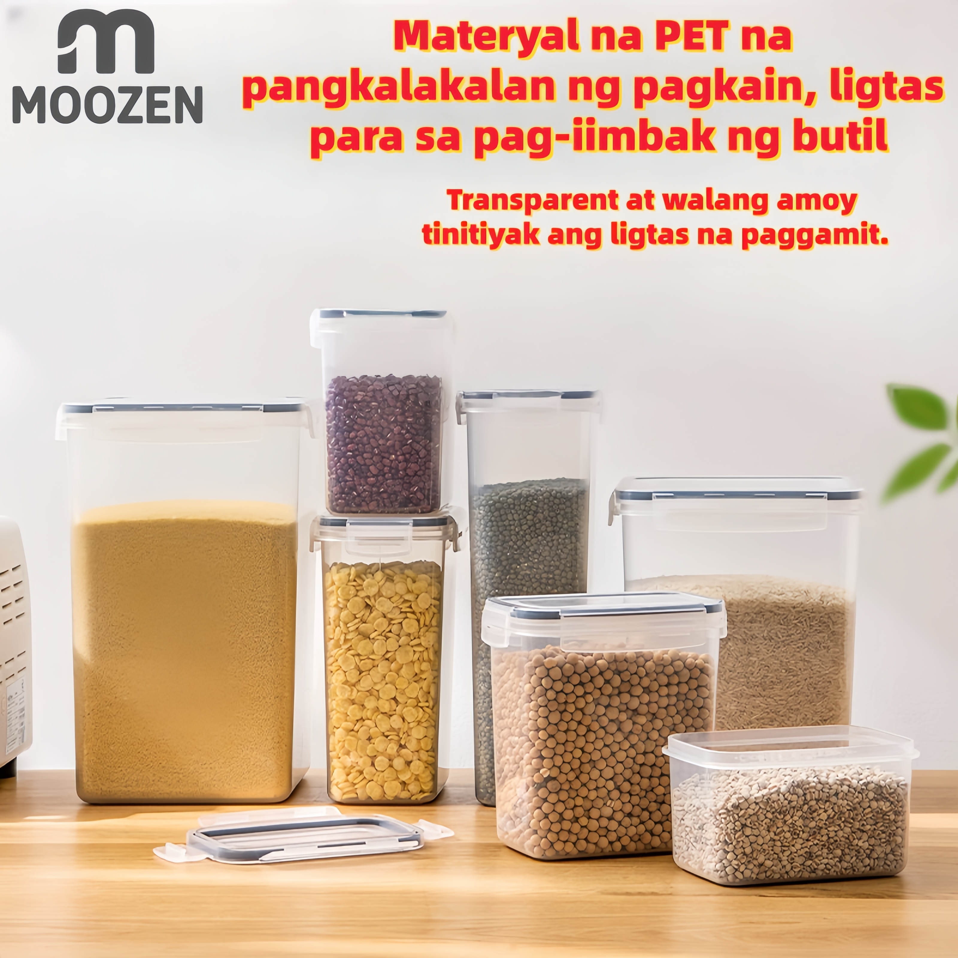 MOOZEN | Clear Airtight Food Keeper| Klaro BPA-Free Plastic Container ...