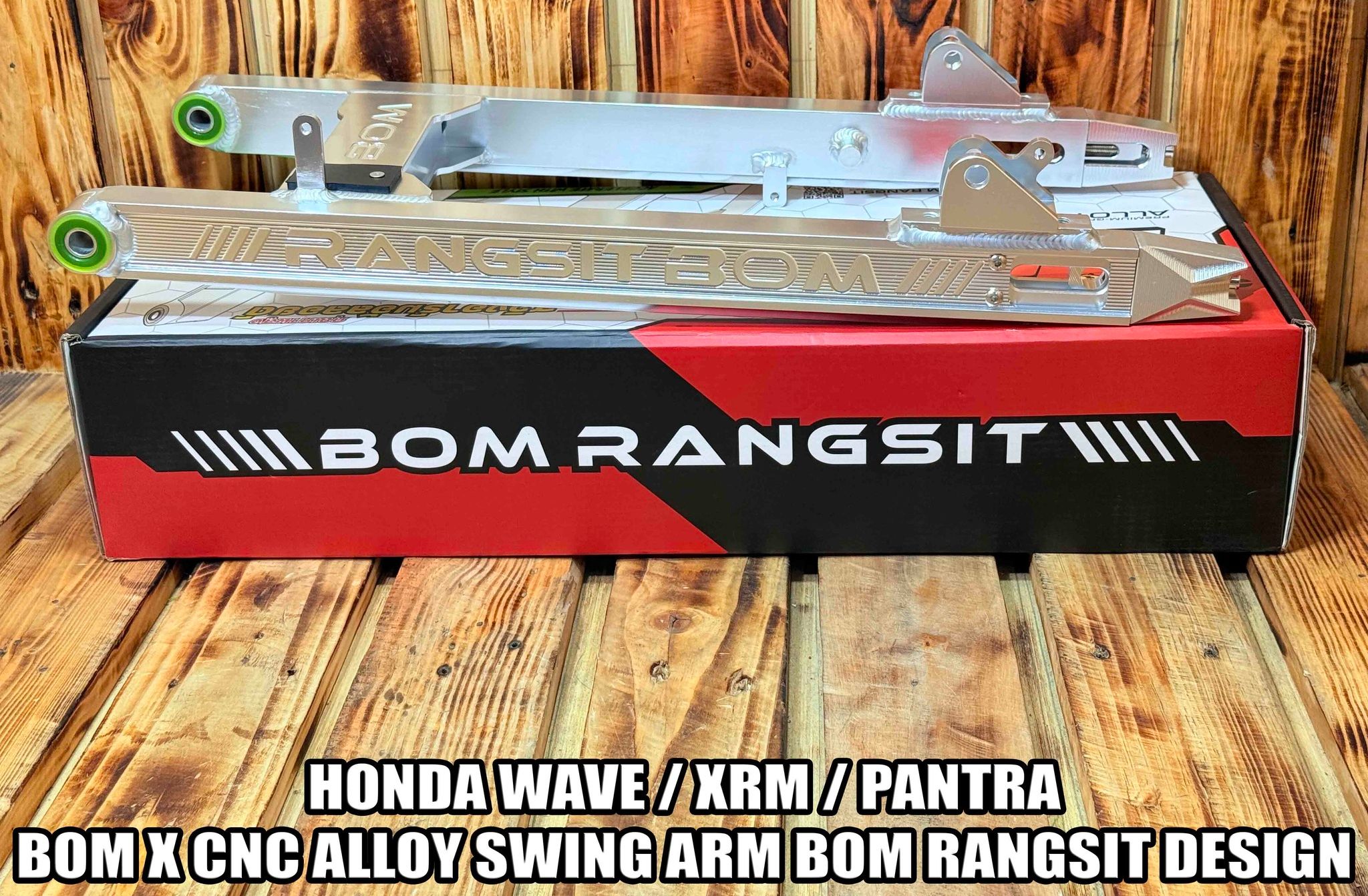 BOM RANGSIT HONDA WAVE, XRM, PANTRA CNC ALLOY SWING ARM BOM RANGSIT ...