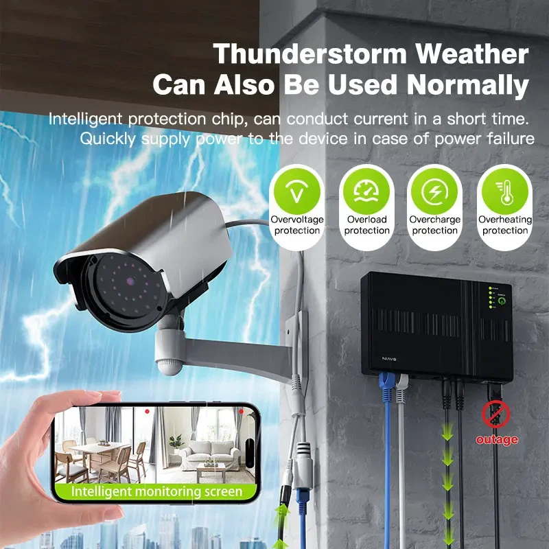 Expose CCTV UPS Power Supply for wifi Router modem powerbank backup ...