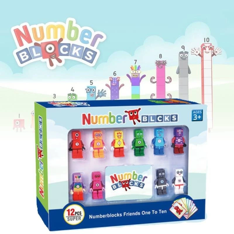 Numberblocks Action Figures Model Children's Building Block Toys And ...