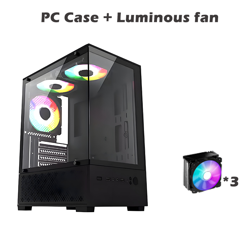 EXPOSE T8 Gaming PC Case Mid-Tower ATX Steel Tempered Glass High ...