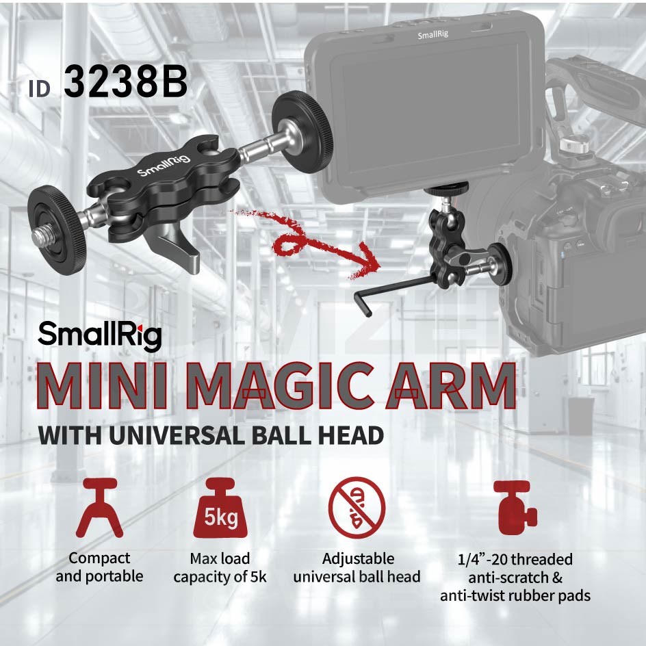 SmallRig mini Magic Arm with Universal Ball Head 3238B | Shopee Philippines