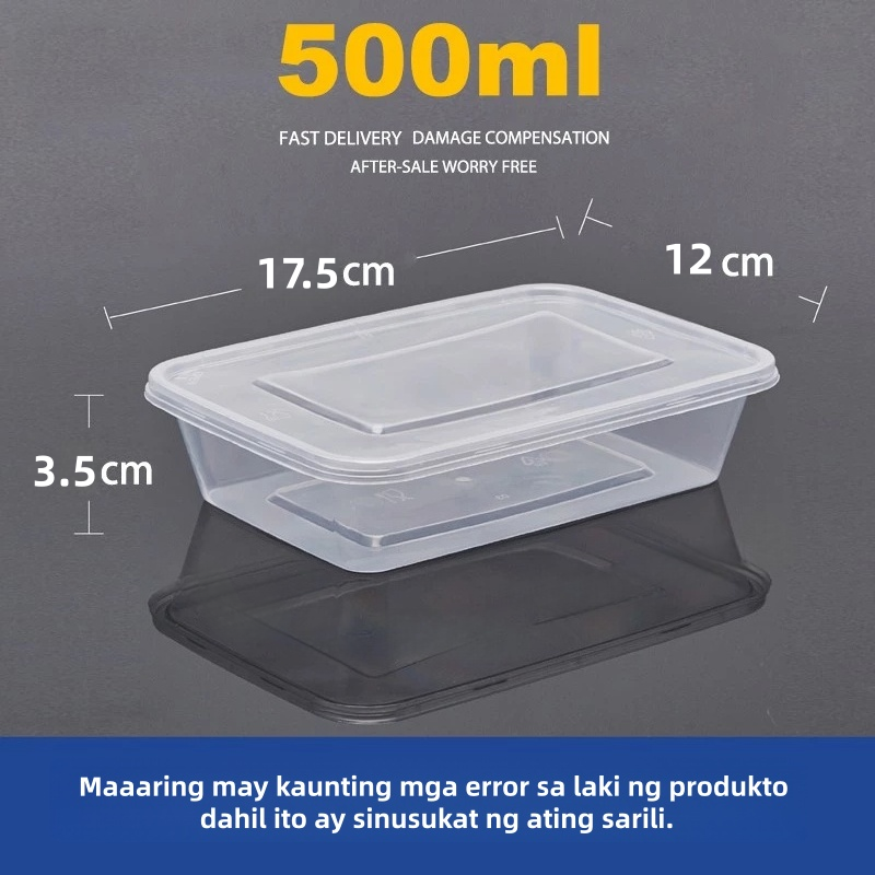 Microwavable food containers 50pcs Microwavable plastic container lunch ...