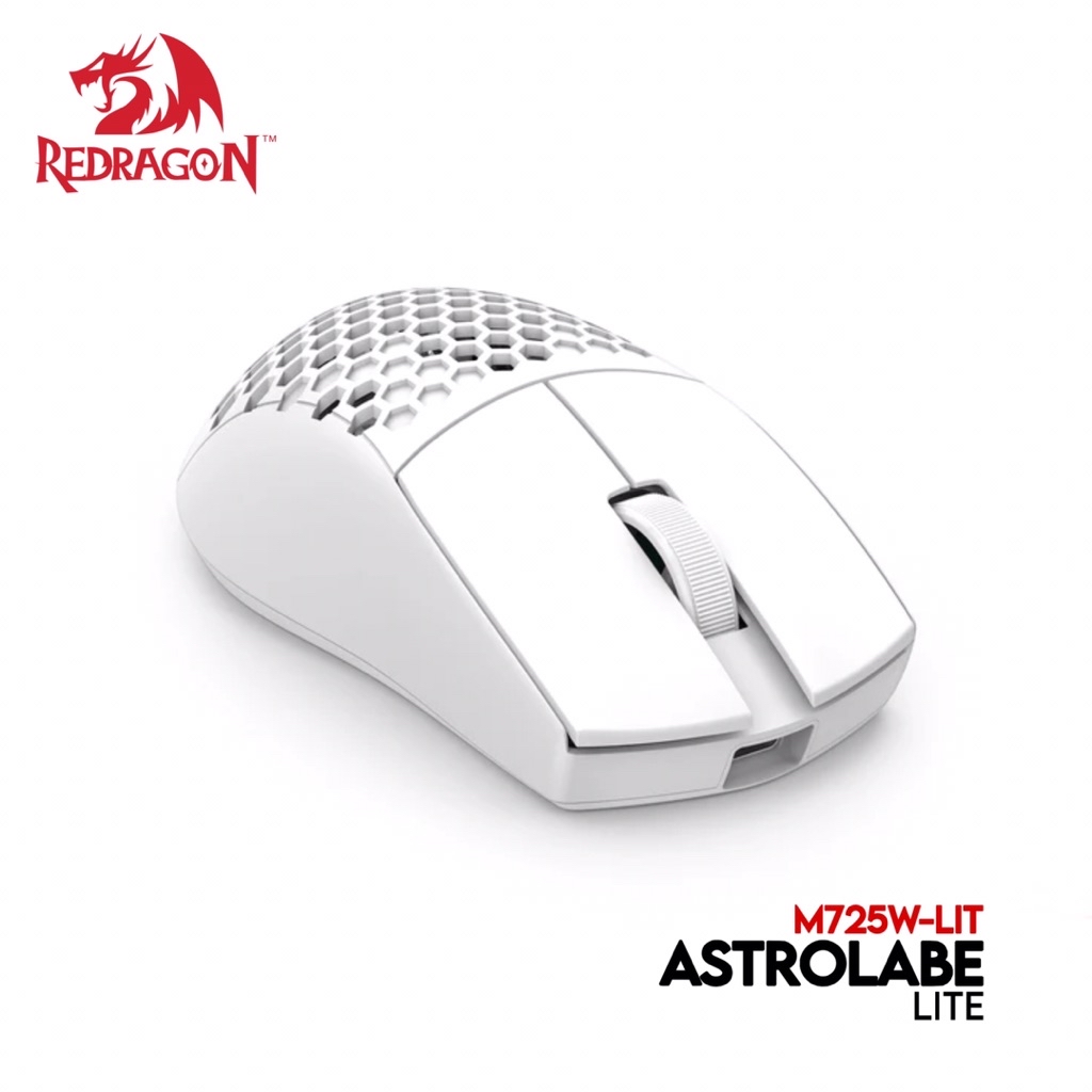 Redragon ASTROLABE LITE 3-Modes Honeycomb Lightweight Gaming Mouse ...