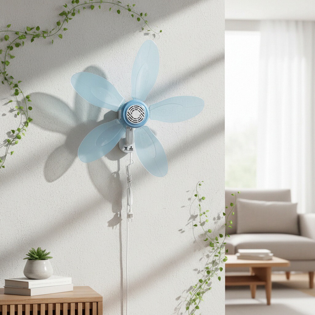 5 Blades Clip Fan Portable Clip ELectric Fan Soft Blades Wall Fans ...
