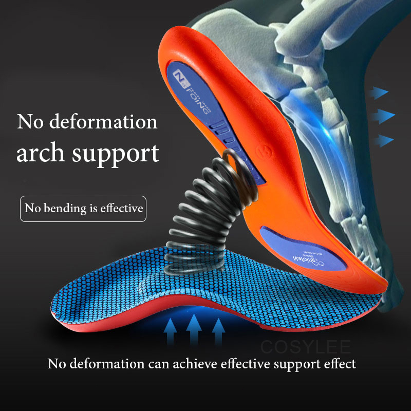 Orthotic Insole Arch Support Flatfoot Running Insoles Soft Bottom Shock ...