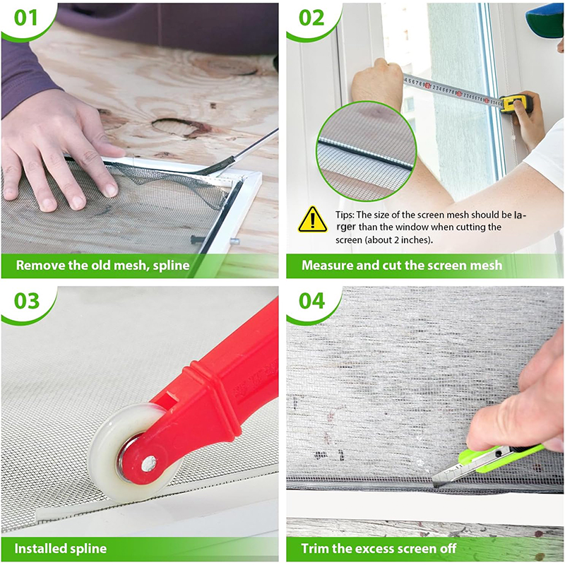Fiberglass Insect Screen window mesh Cuttable Anti-Mosquito Screen ...