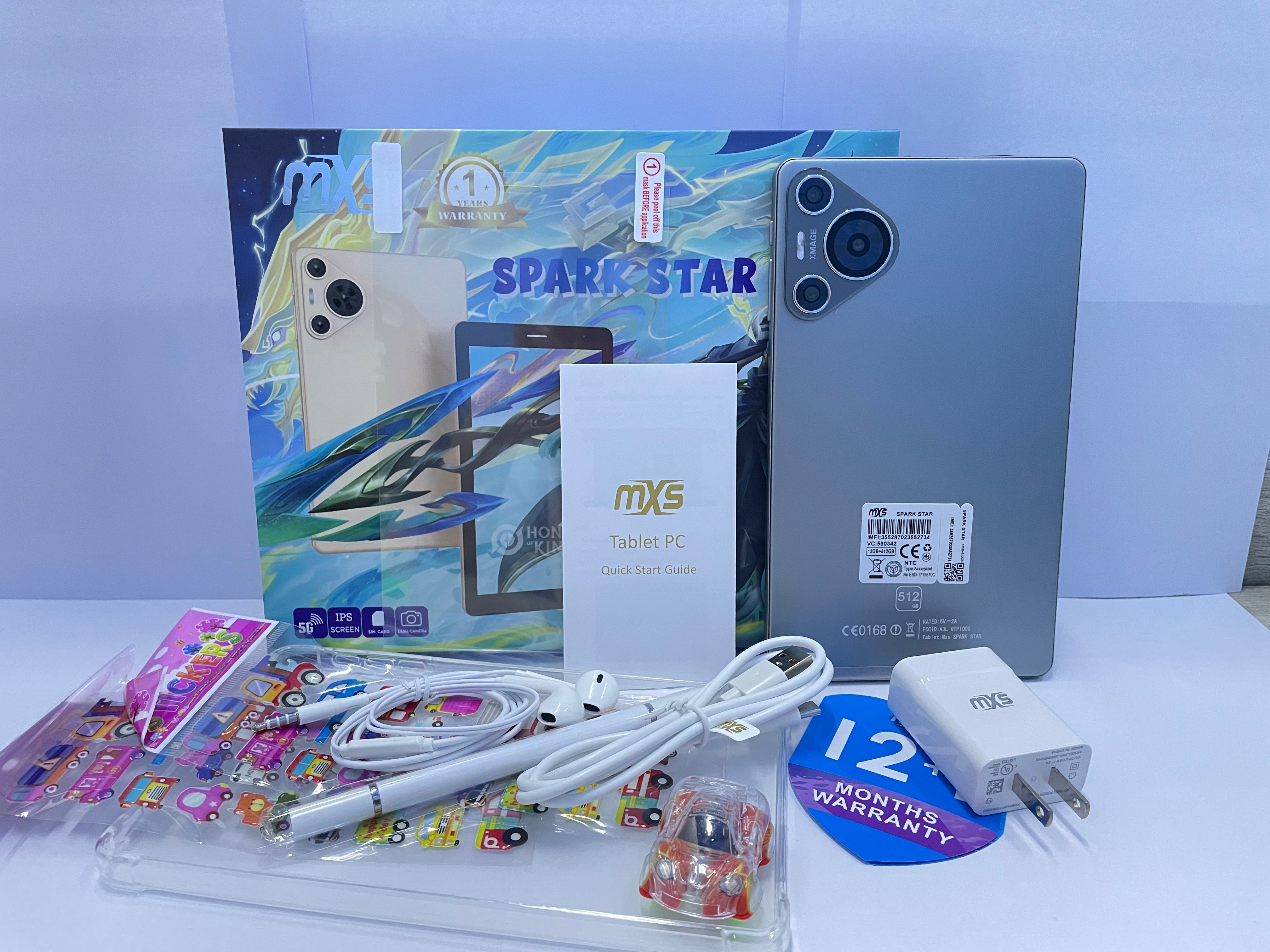 MXS Spark STAR 7Inch 5G Original Tablets 12GB+512GB Android 14 Tablet ...