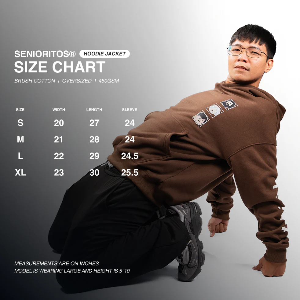 Senioritos® x TPC Collaboration | Oversized Hoodie | Black | Shopee ...