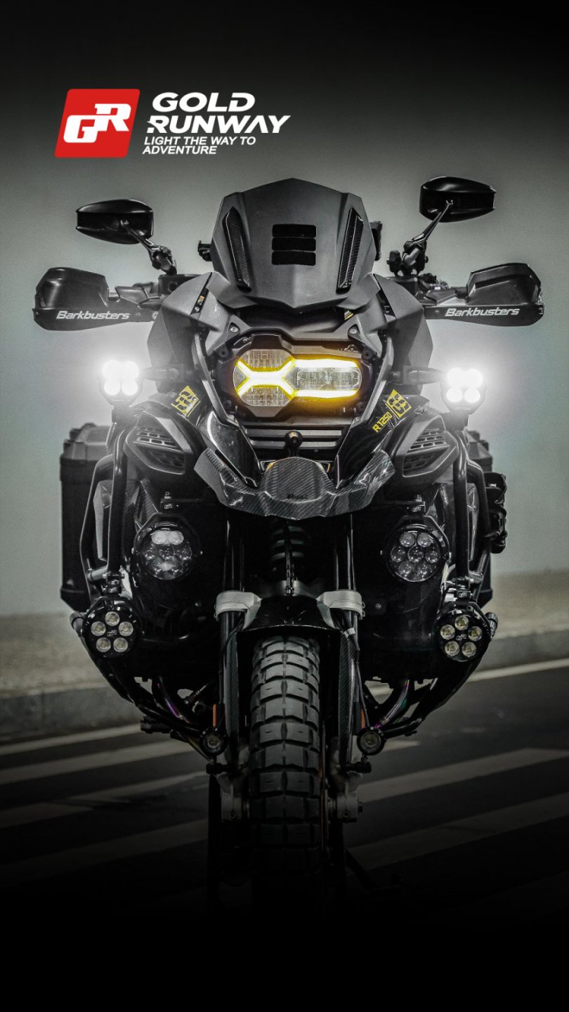 GOLD RUNWAY 2026 GR-X4 RLC4 110Watts Motorcycle Auxiliary LED Lights ...