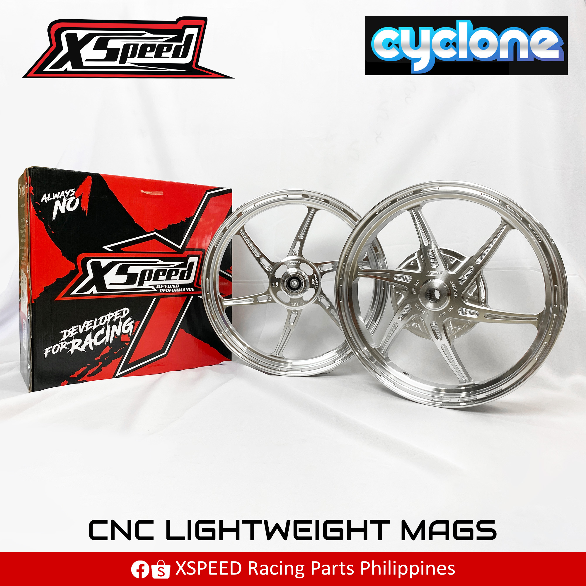 XSpeed CNC Mags ( SILVER ) - Cyclone | Mio i 125 / M3 / Mio Soul / Mio ...