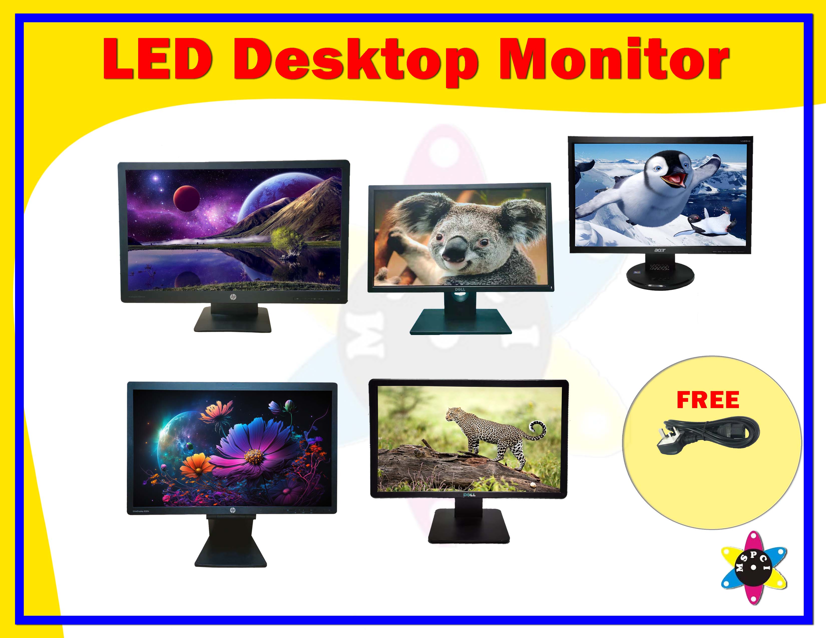 Branded LED Computer Desktop Monitor Computer Computer PC Monitor (Used ...