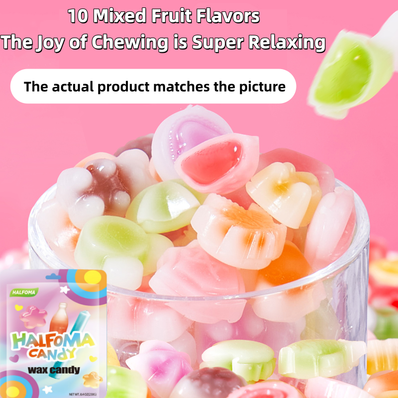 Wax Candy 64pcs wax candy buy 1 take 1 medium Mixed sweet and sour ...