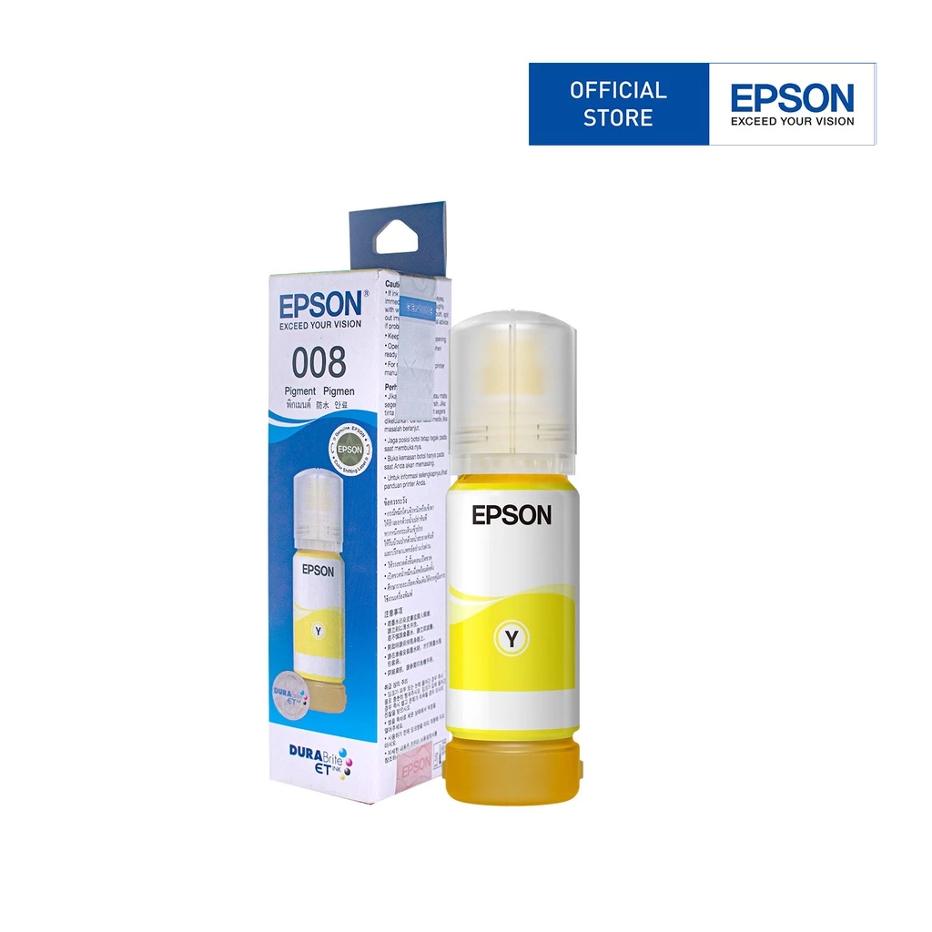 Epson 008 Pigment Ink Set for EcoTank Printers – Sharp, Clear, Water ...
