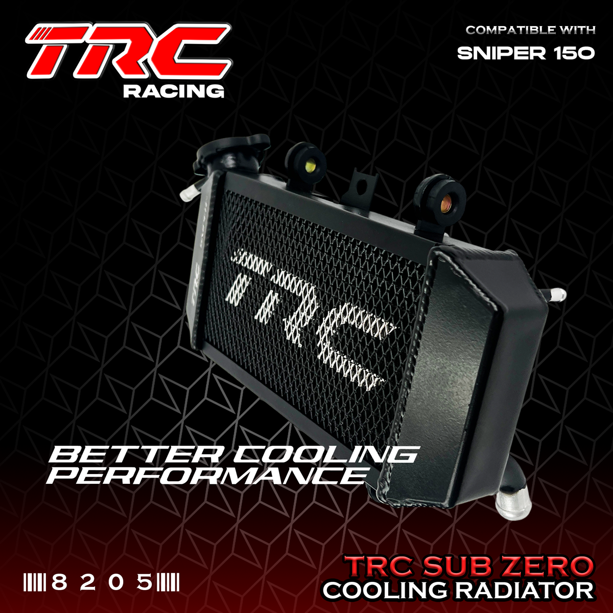 TRC SUB ZERO COOLING RADIATOR for SNIPER 150 8205 | Shopee Philippines