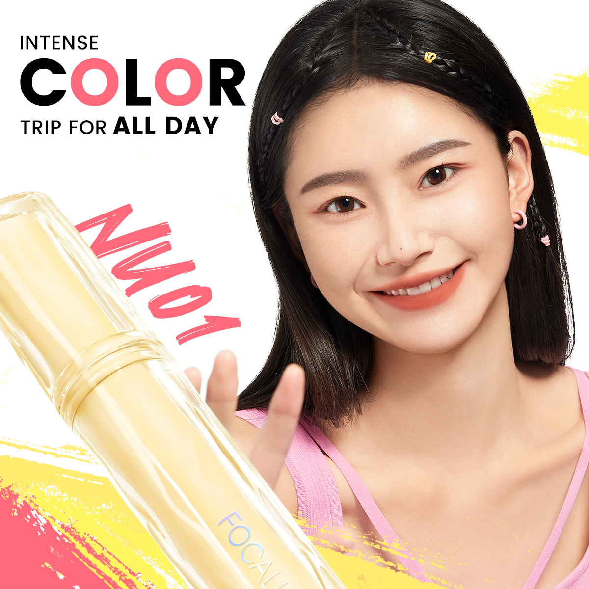 FOCALLURE Pro-ink Watery Lip Tint Long Wear Moisture Lightweight Stain ...