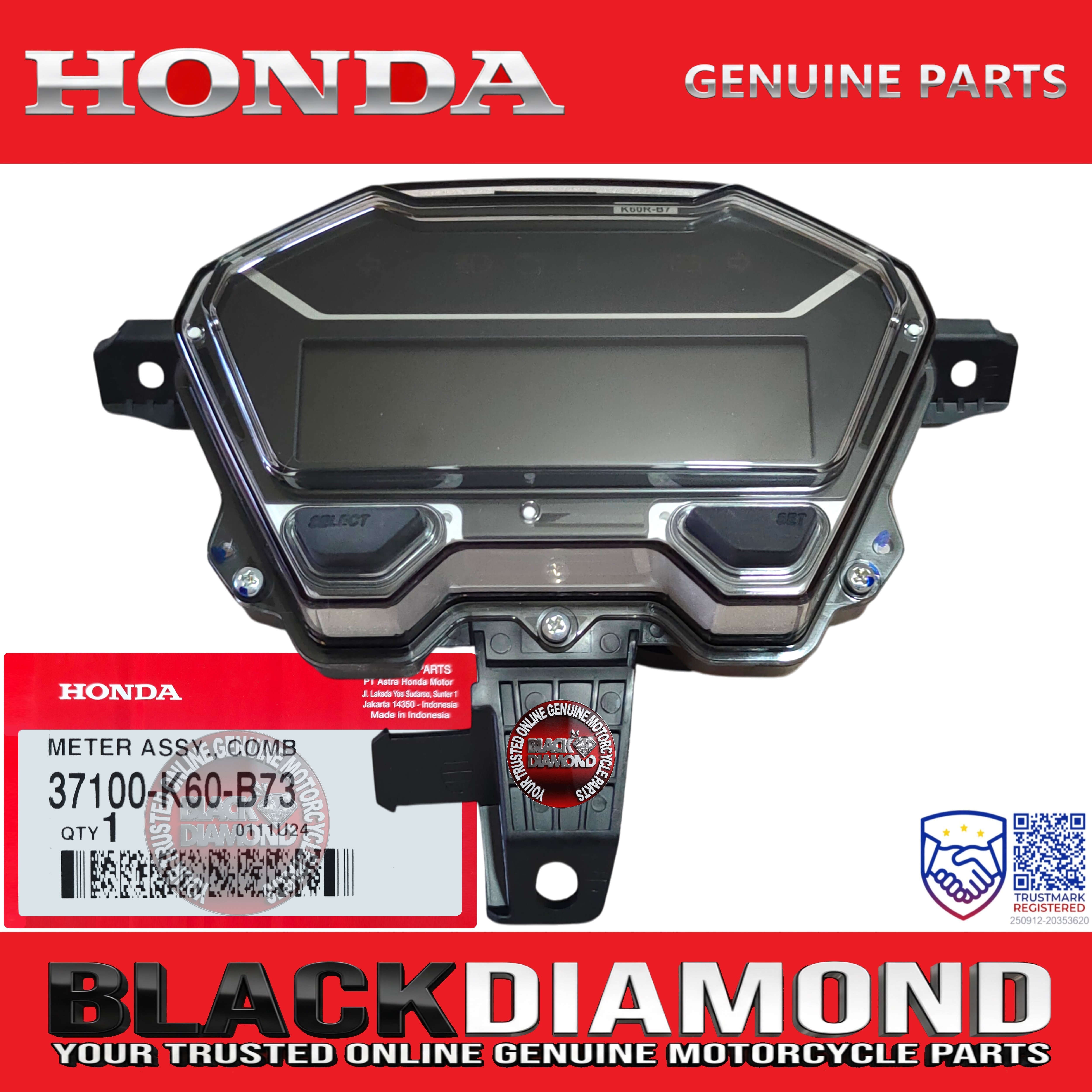 HONDA CLICK 125i (V2 & V3) | SPEEDOMETER ASSY COMBINATION (KPH) | PN ...