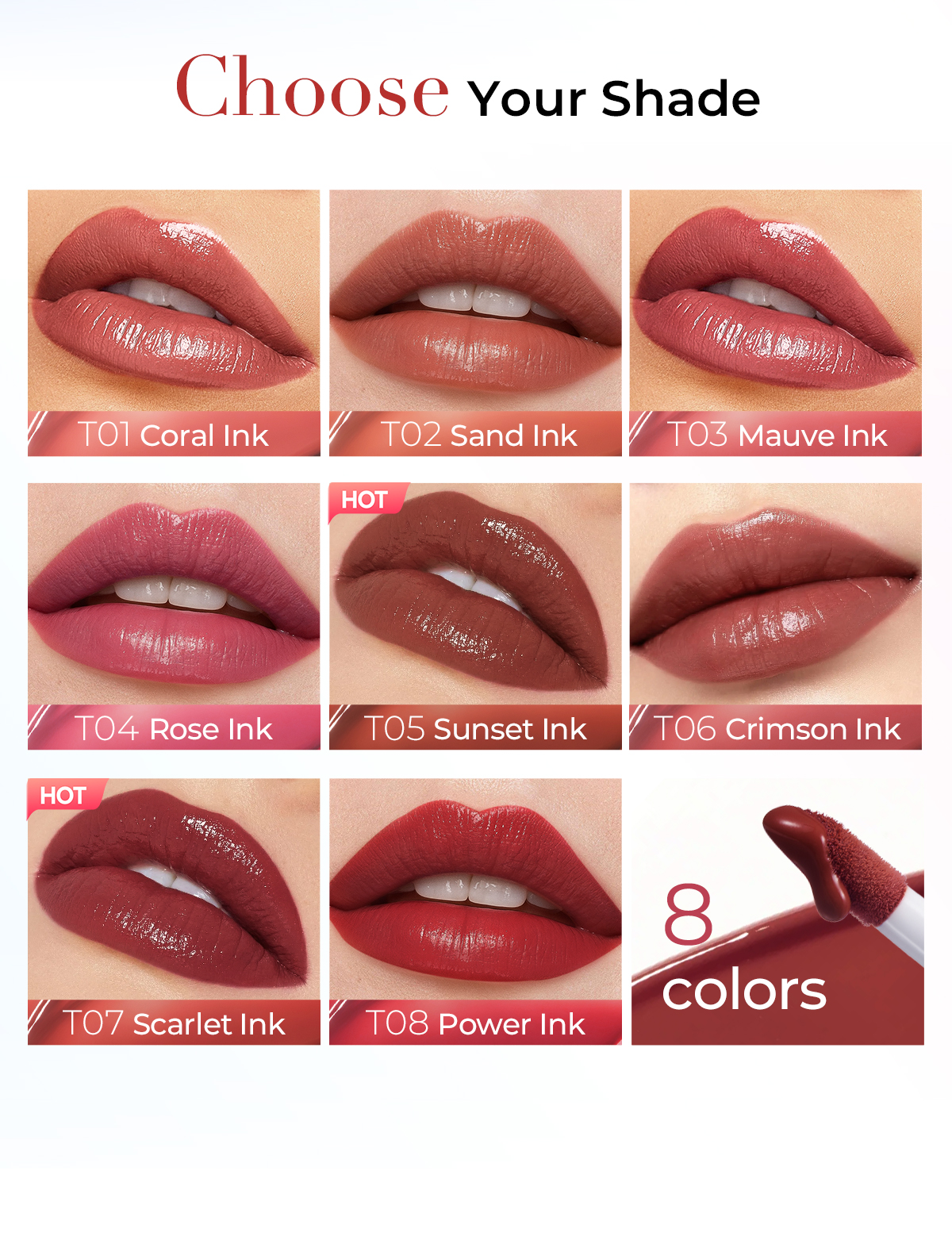 SACE LADY Tattoo Glossy Lip Tint 16H Long Lasting Waterproof Non-sticky ...