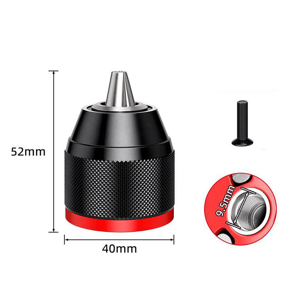 Keyless Drill Chuck Bit Fast Change Converter Adapter in 2-13mm(1/2 ...