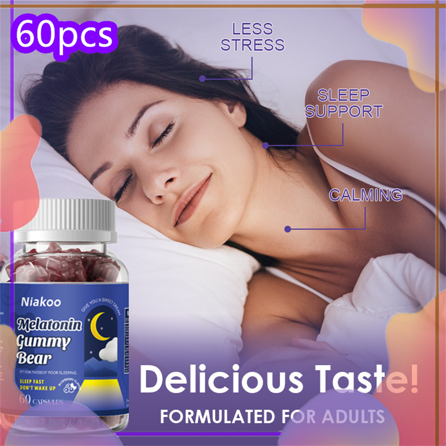 Night Time Beauty Melatonin Gummies with Collagen and Hyaluronic Acid ...