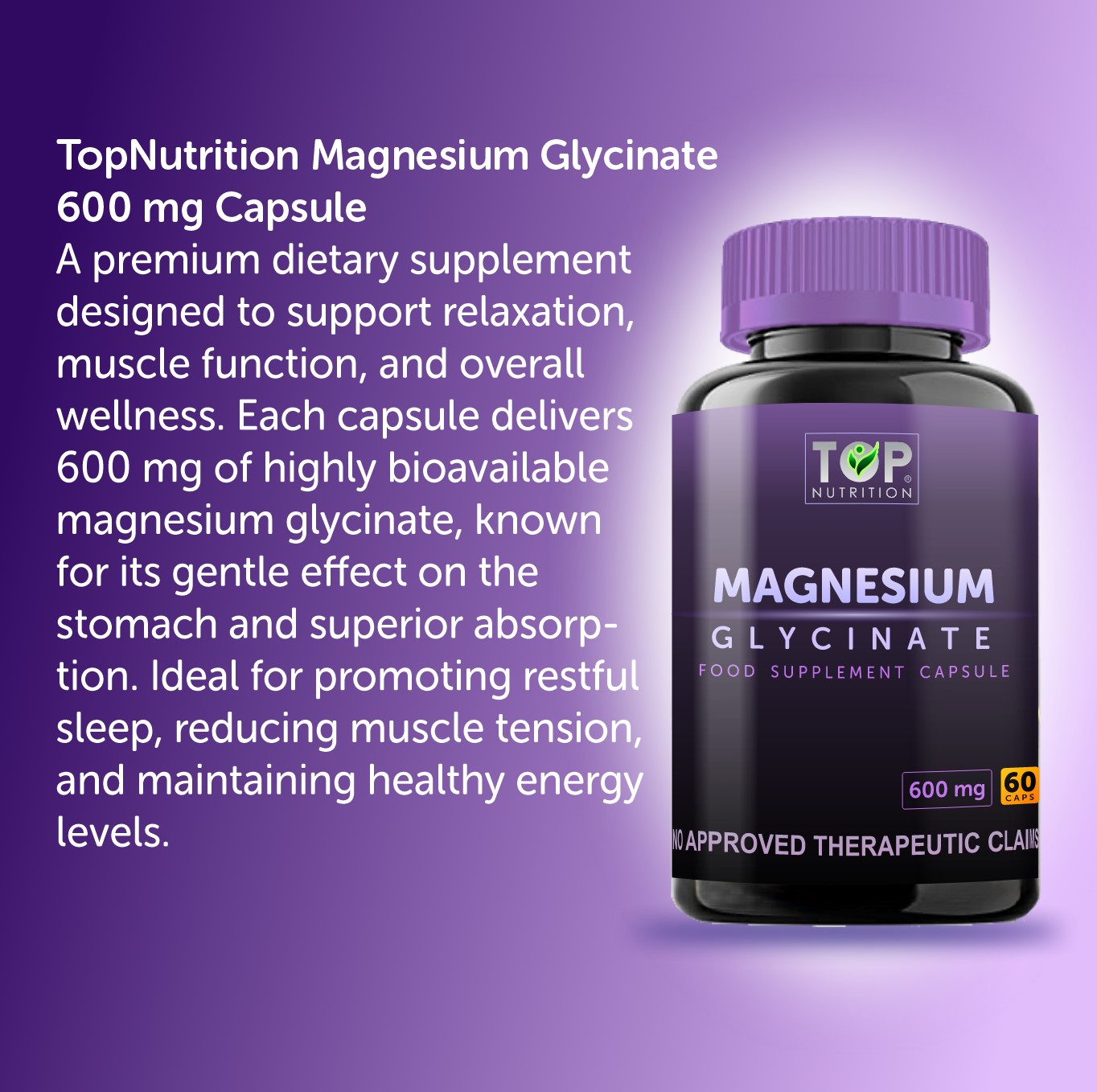 TOPNutrition® Magnesium Glycinate 60 Capsules | Shopee Philippines
