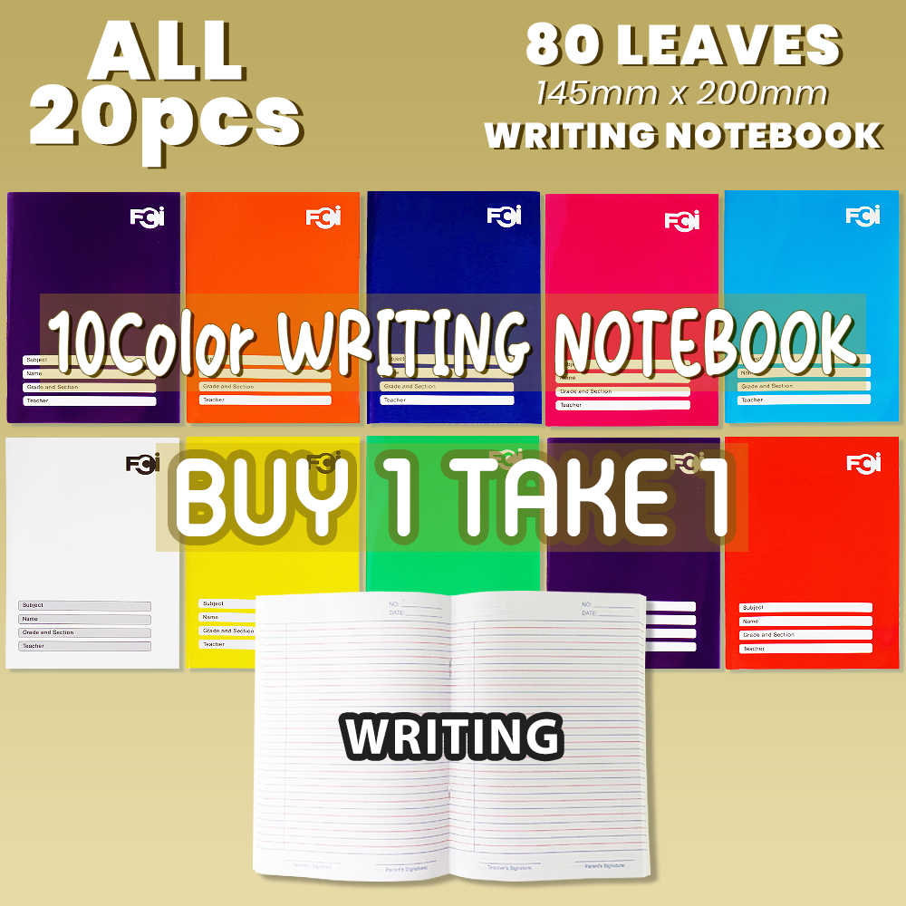 FCI BUY1 TAKE1 COLOR NOTEBOOKS Wrting Composition Notebook New Assorted ...