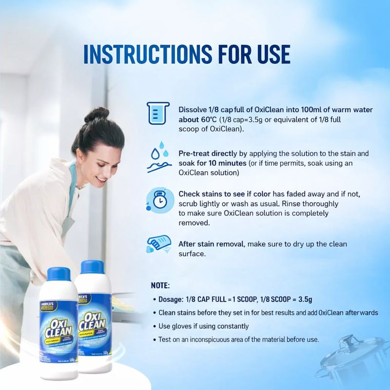 OxiClean 3-in-1 multi-purpose laundry detergent removes stains from ...
