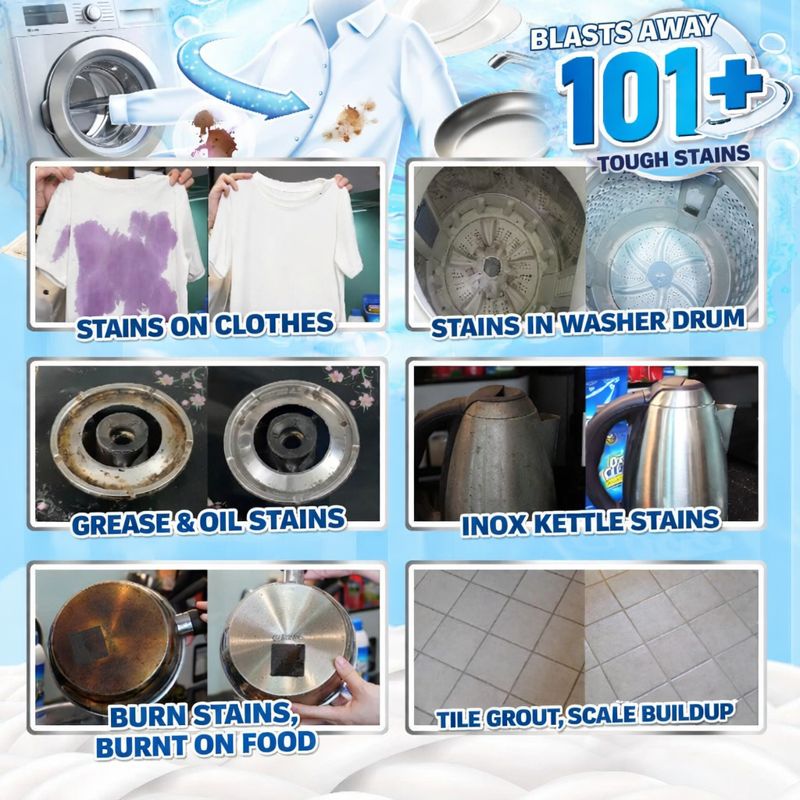 OxiClean 3-in-1 multi-purpose laundry detergent removes stains from ...