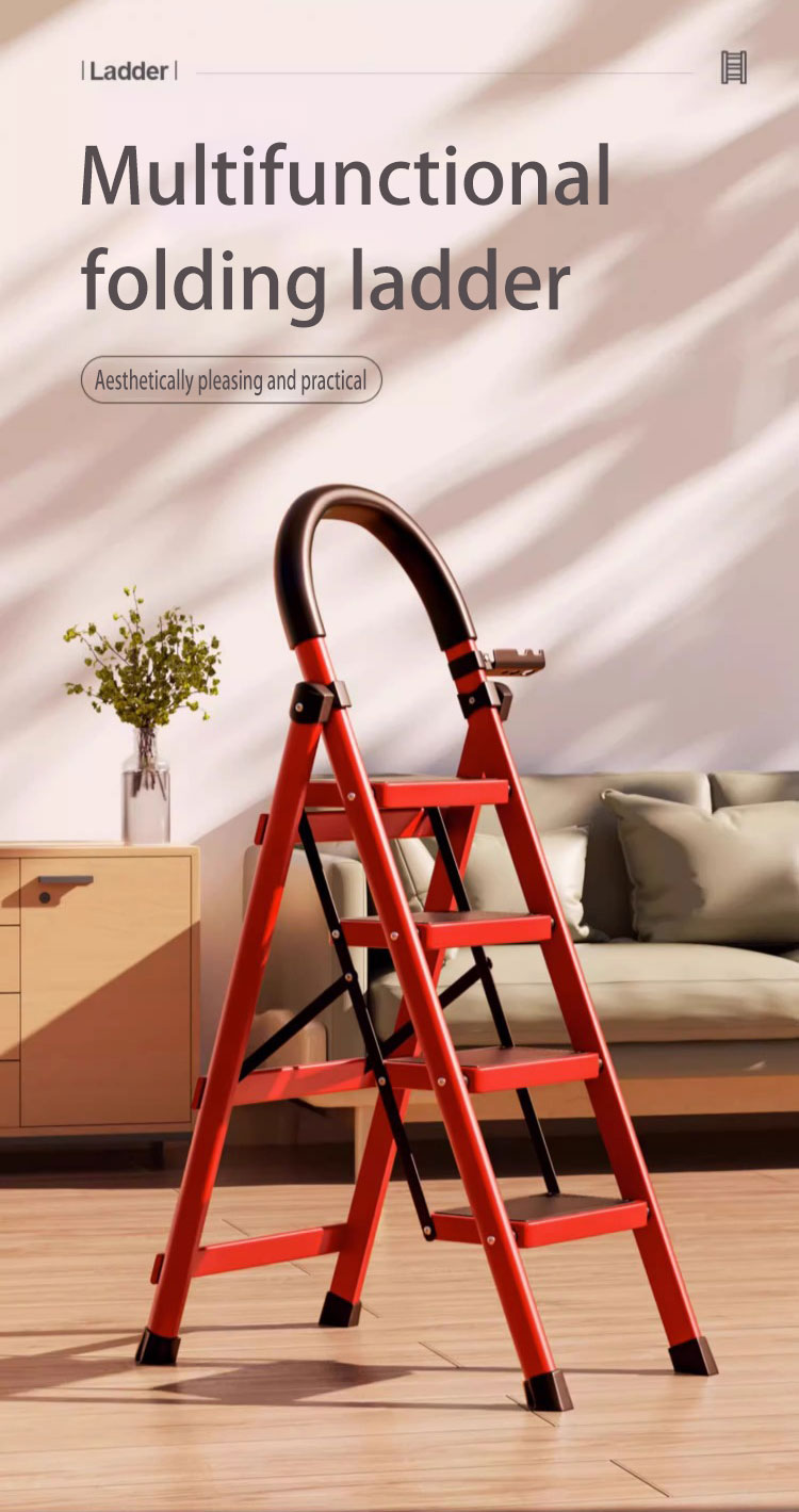 Ladder Foldable Aluminum Heavy Duty Thicker 2/3/4/5/6/7/8 Steps ...