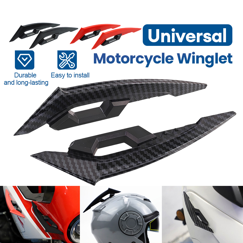 Universal Motorcycle Winglet Motorbike Scooter Wings Wind Knife Body ...