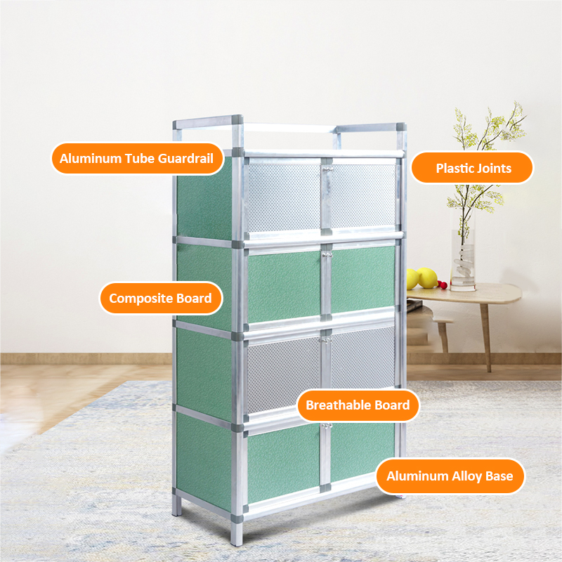 GSlife Kitchen Cupboard Cabinet Layer Kitchen Storage Rack Shelf ...
