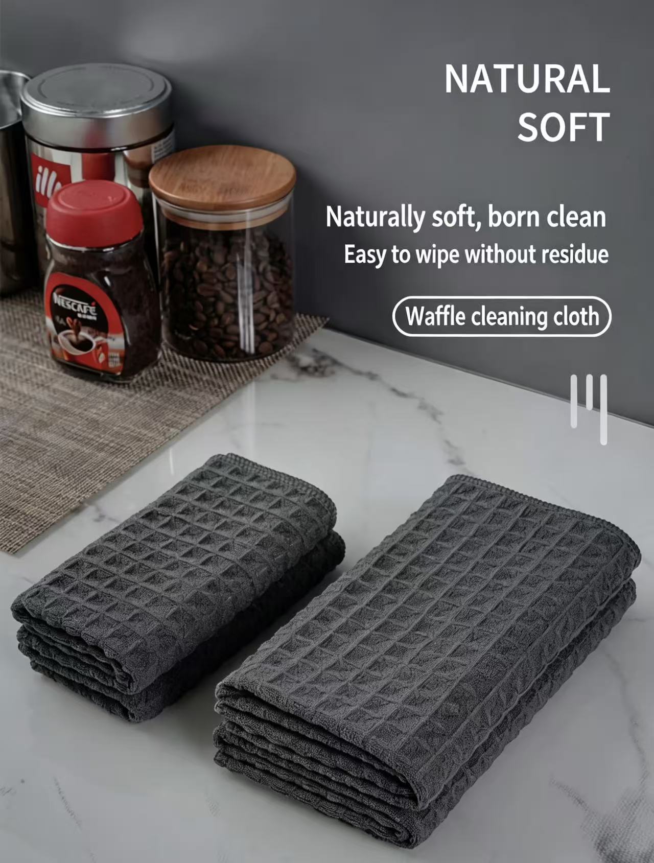Microfiber Cleaning Cloth Multipurpose Absorbent Towel QuickDrying Dish ...